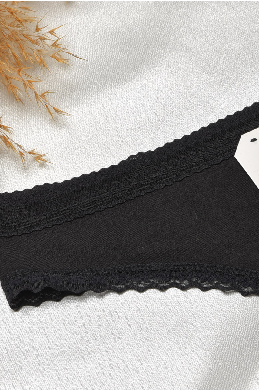 Стринги женские с кружевом черного цвета 6249 188811