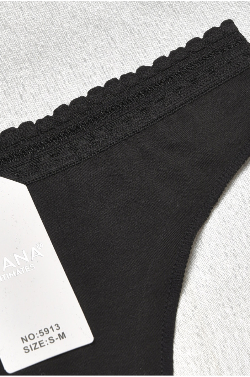 Стрінги жіночі чорного кольору 5913 188820