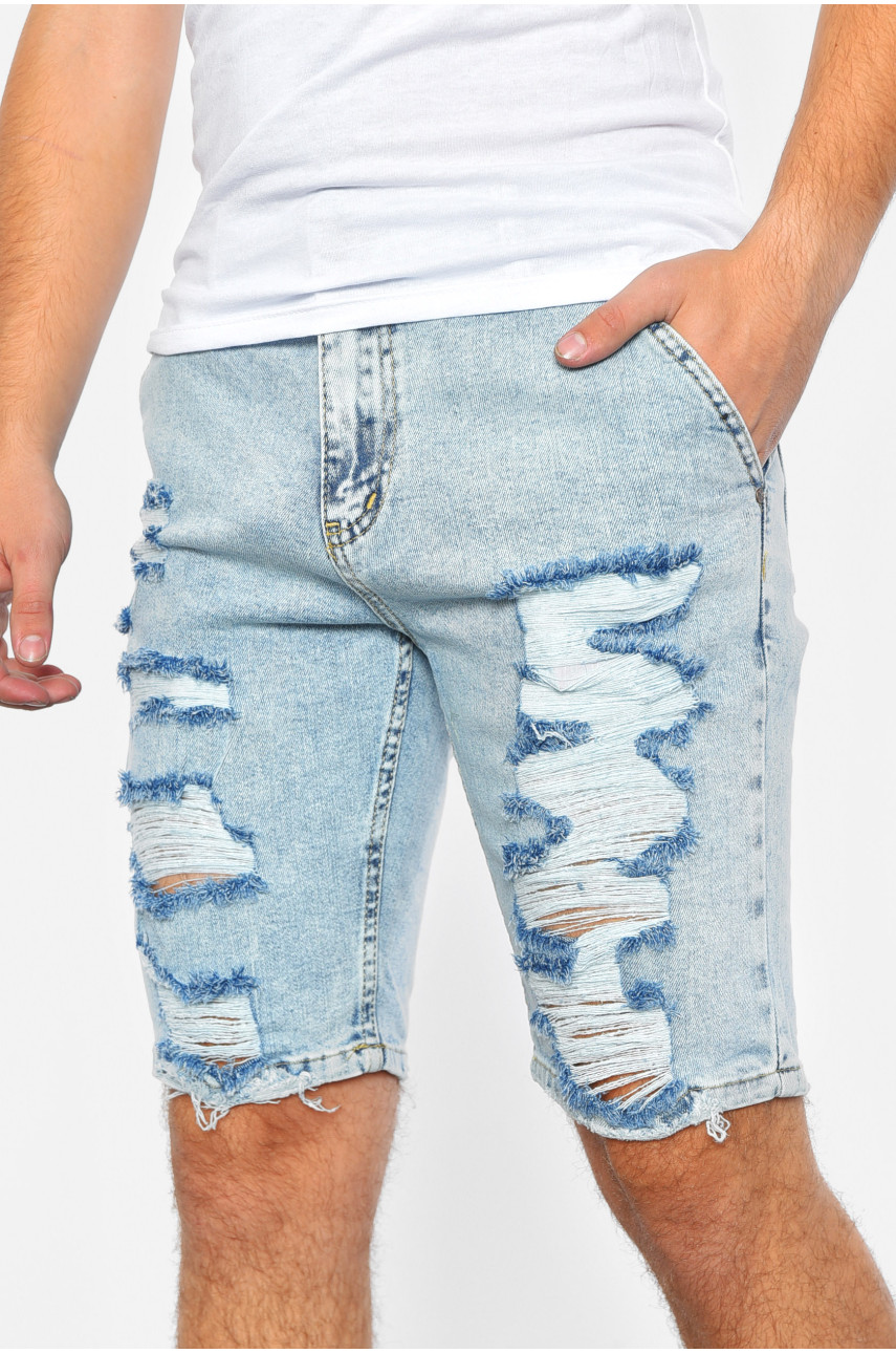 Шорти чоловічі джинсові блакитного кольору 643 188886