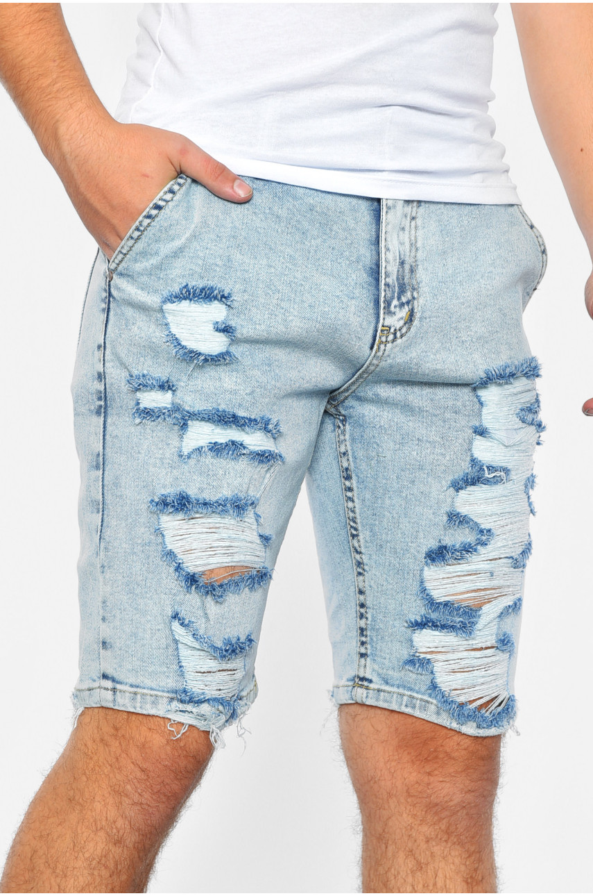 Шорти чоловічі джинсові блакитного кольору 643 188886