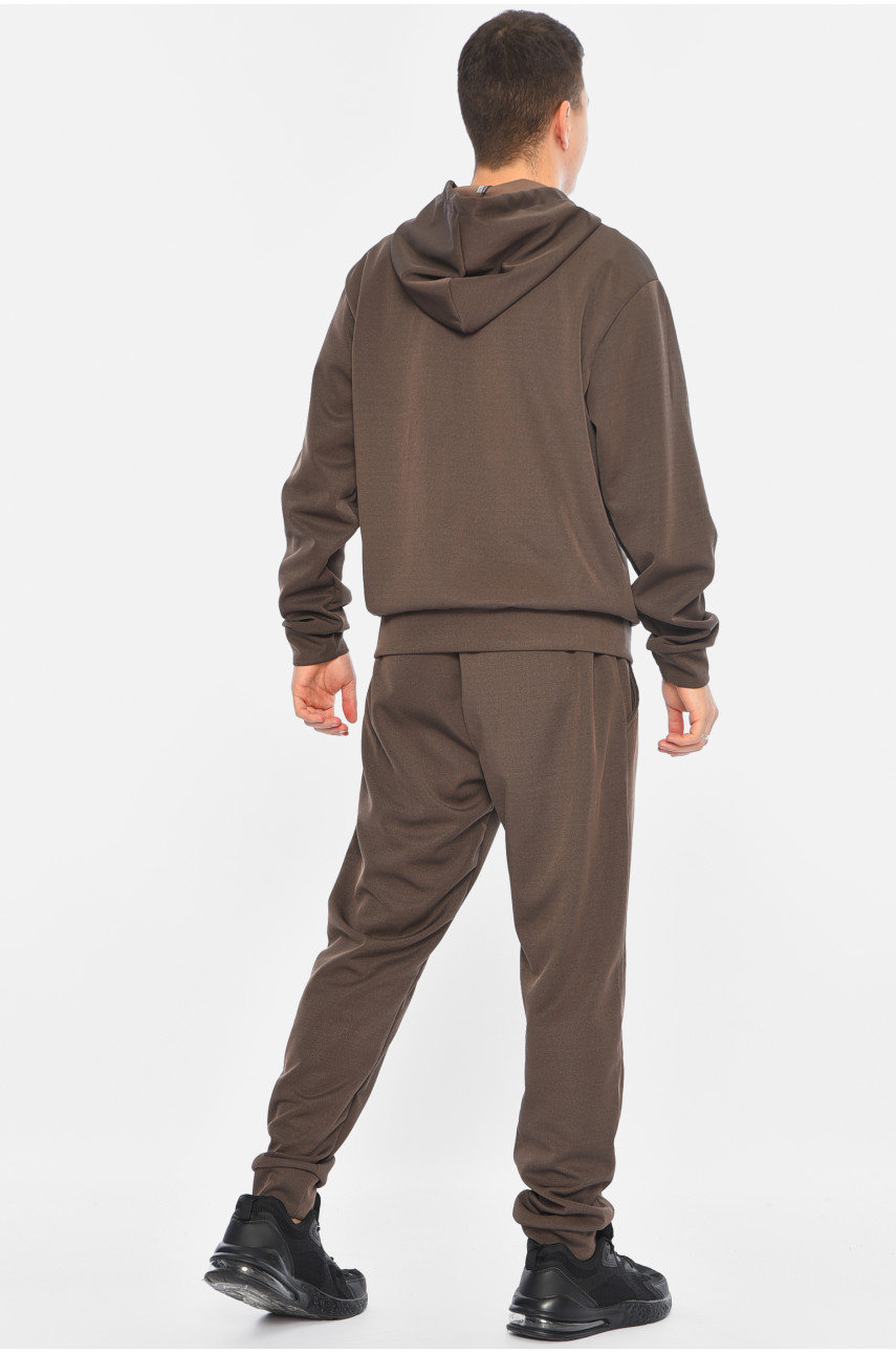 Спортивний костюм чоловічий коричневого кольору 5599 188916 Спортивний костюм чоловічий коричневого кольору 5599 188916