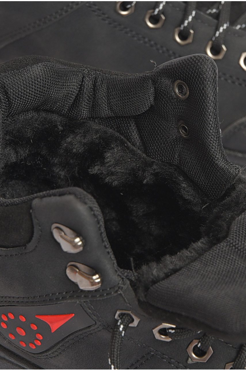 Черевики чоловічі зимові чорного кольору YB10036-1 188921