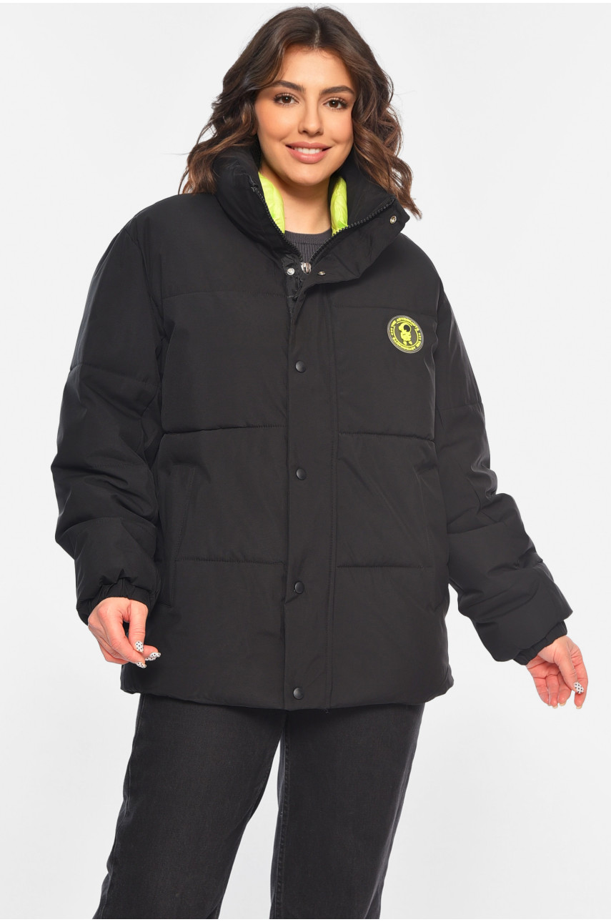 Куртка жіноча демісезонна чорного кольору 821 188929