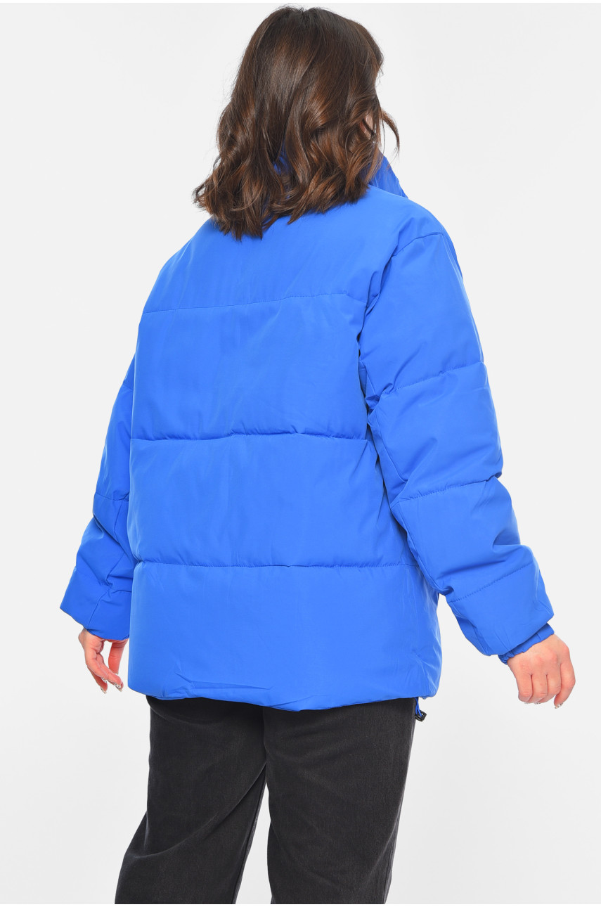 Куртка жіноча демісезонна синього кольору 821 188931 Куртка жіноча демісезонна синього кольору 821 188931
