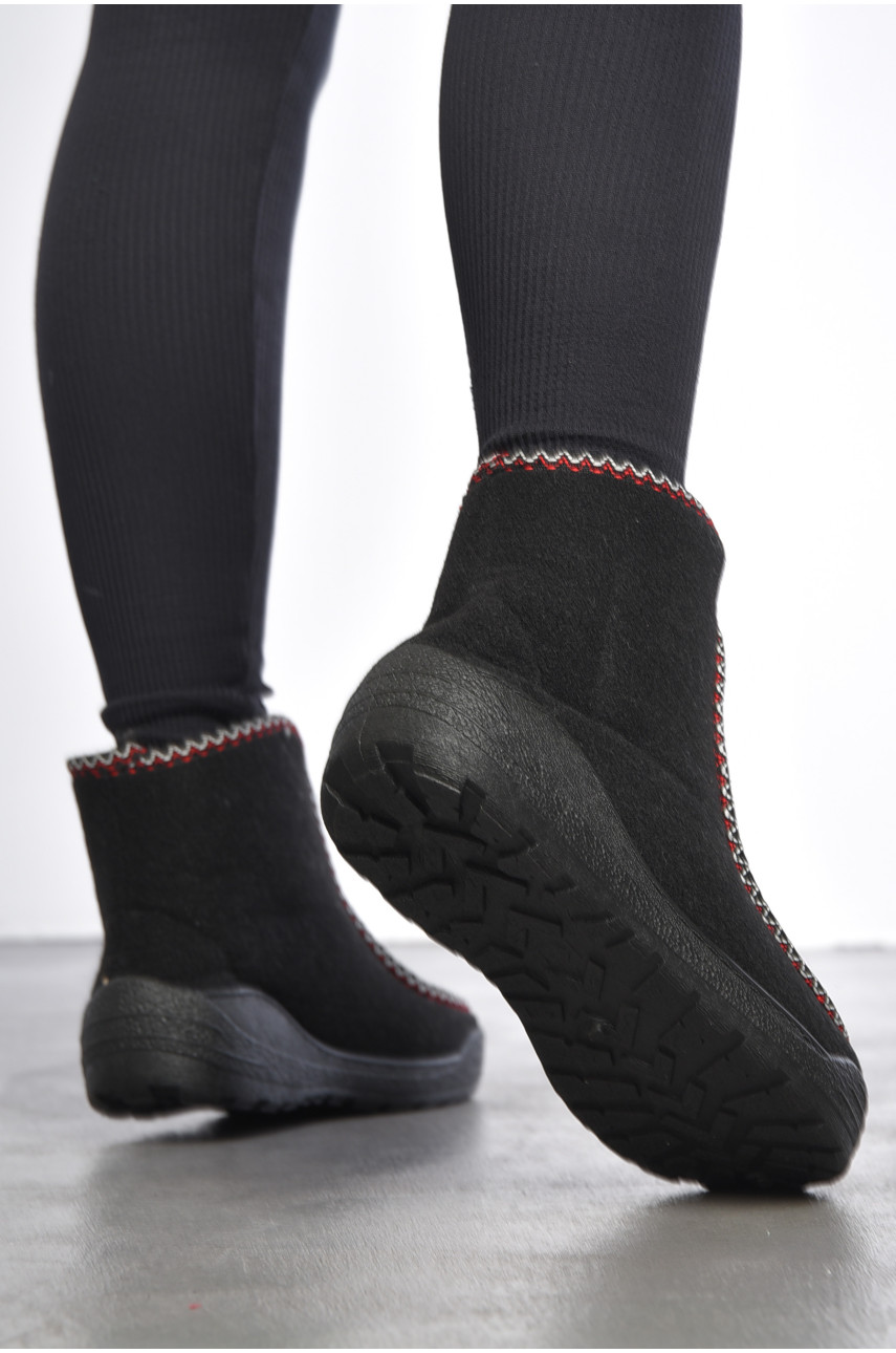 Бурки женские на меху черного цвета Ds Ds01mix 188940 Бурки женские на меху черного цвета Ds Ds01mix 188940