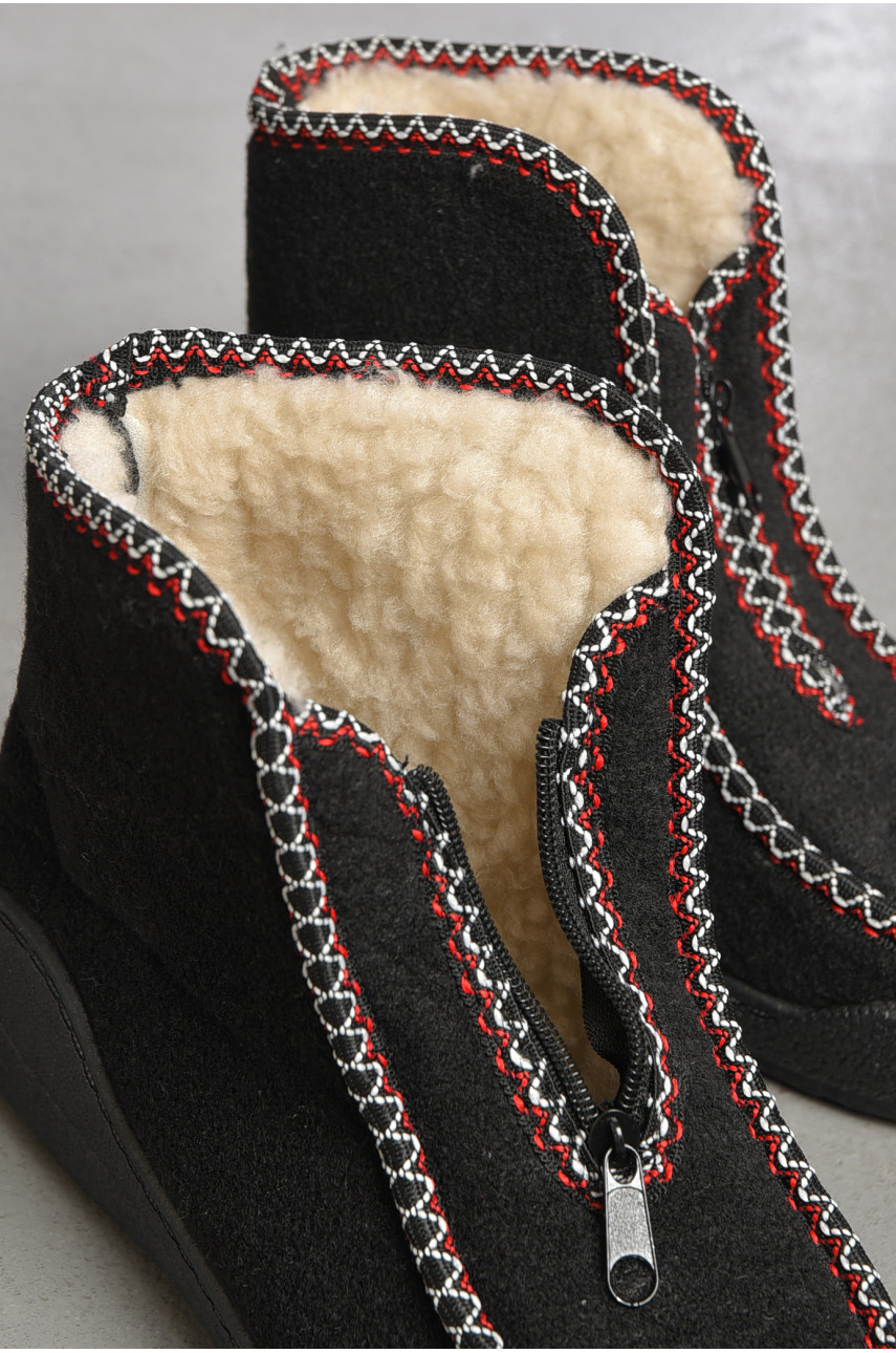 Бурки женские на меху черного цвета Ds Ds01mix 188940 Бурки женские на меху черного цвета Ds Ds01mix 188940