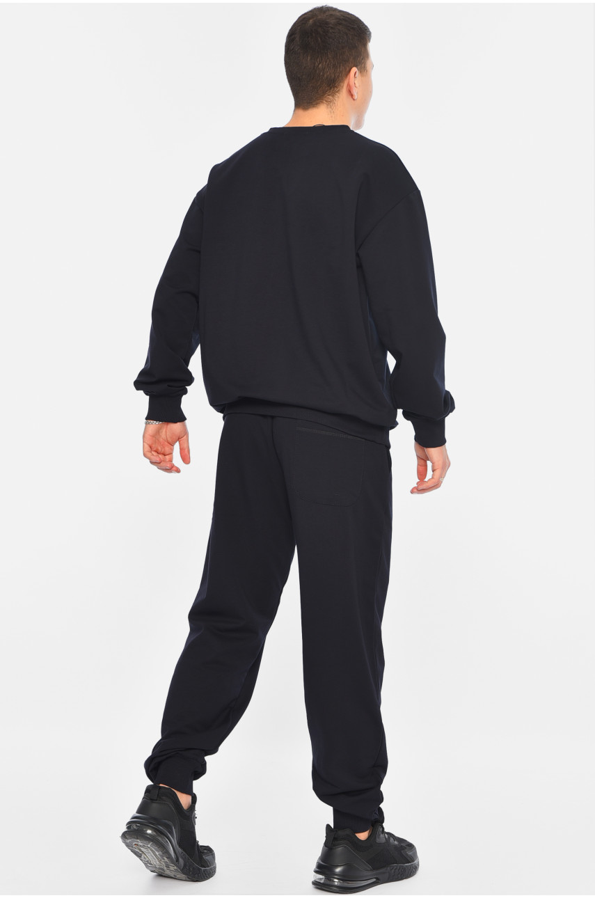 Спортивний костюм чоловічий темно-синього кольору 6075 188948