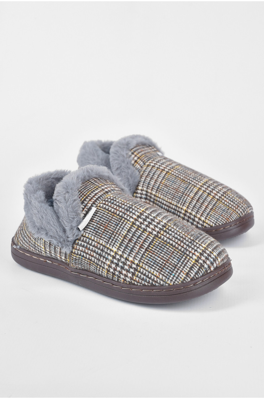 Тапочки комнатные чуни мужские коричневого цвета U-14 188967