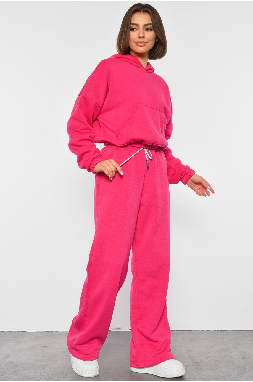 Спортивный костюм женский на флисе розового цвета 6635 188974