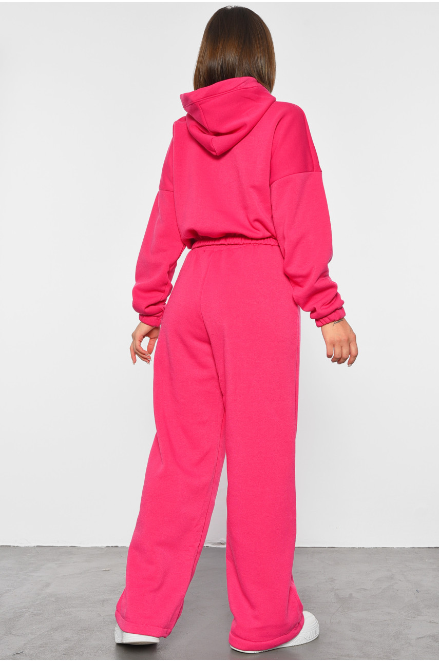 Спортивный костюм женский на флисе розового цвета 6635 188974