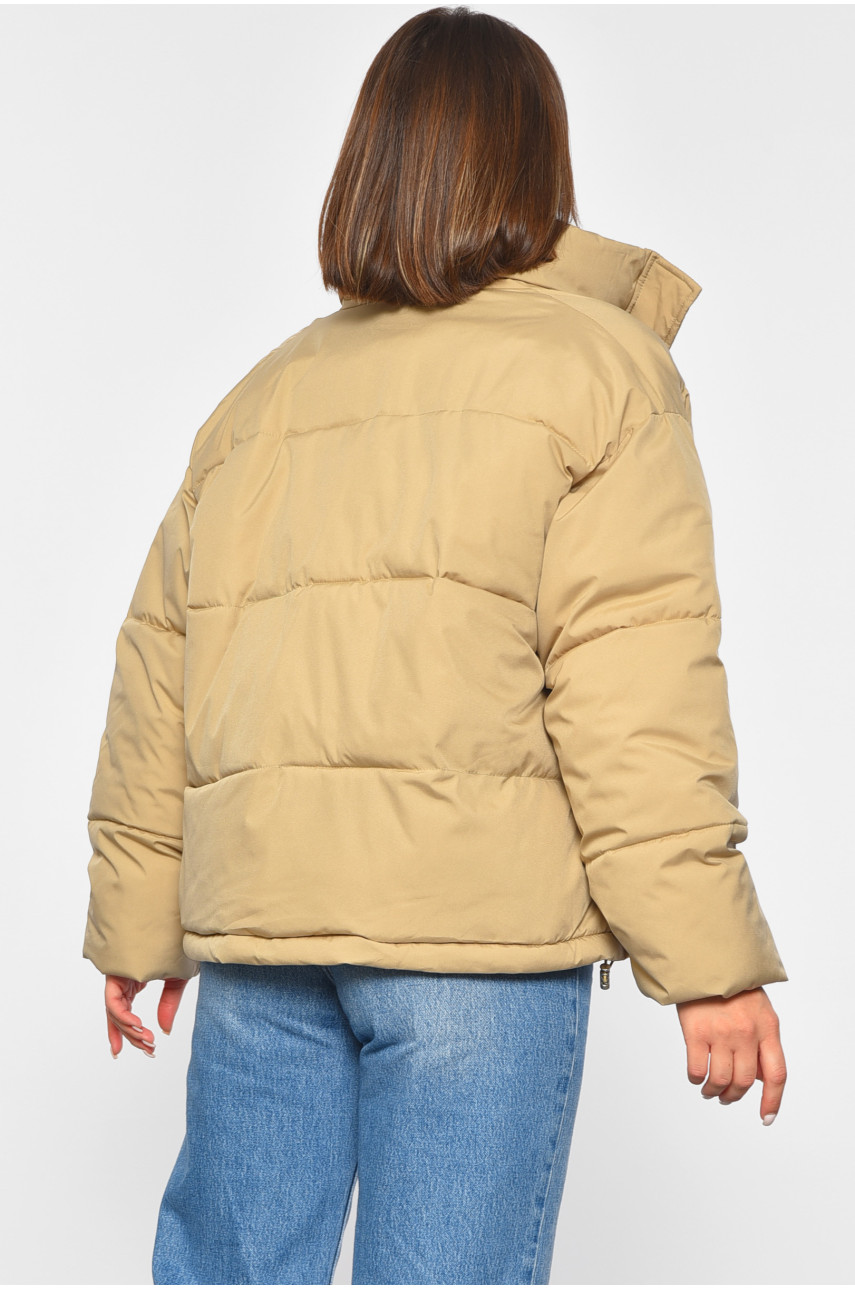 Куртка жіноча демісезонна оливкового кольору 1301 188987