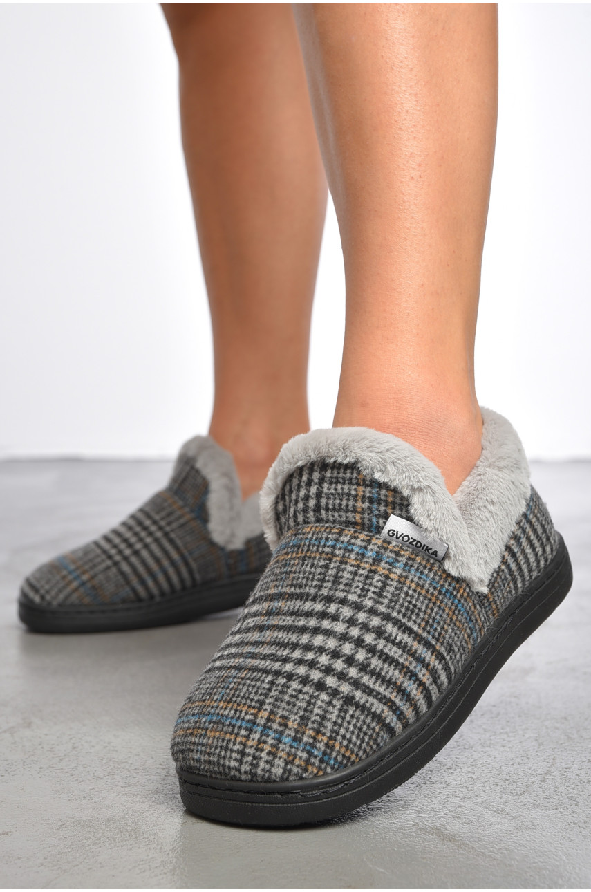 Капці домашні чуні жіночі чорного кольору D-40 188998