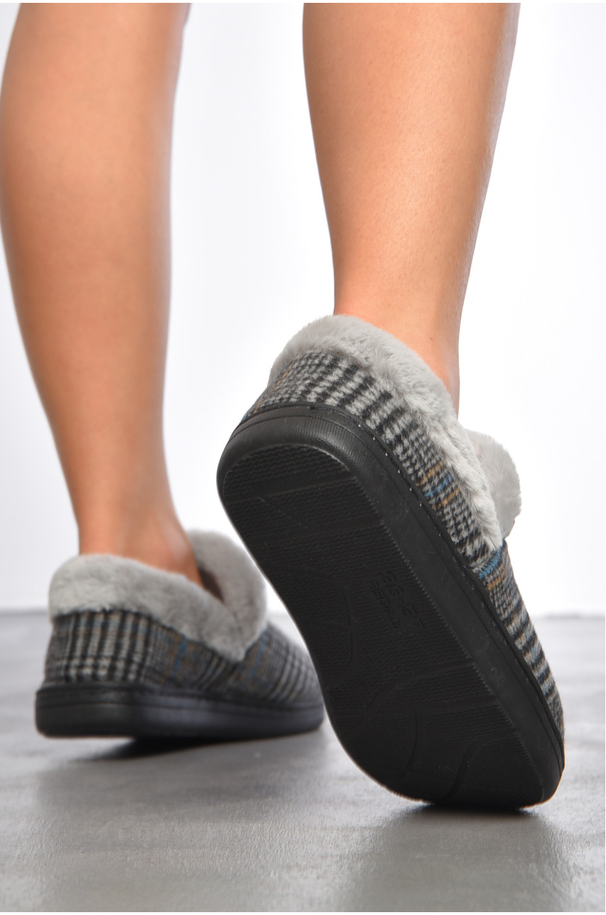 Капці домашні чуні жіночі чорного кольору D-40 188998