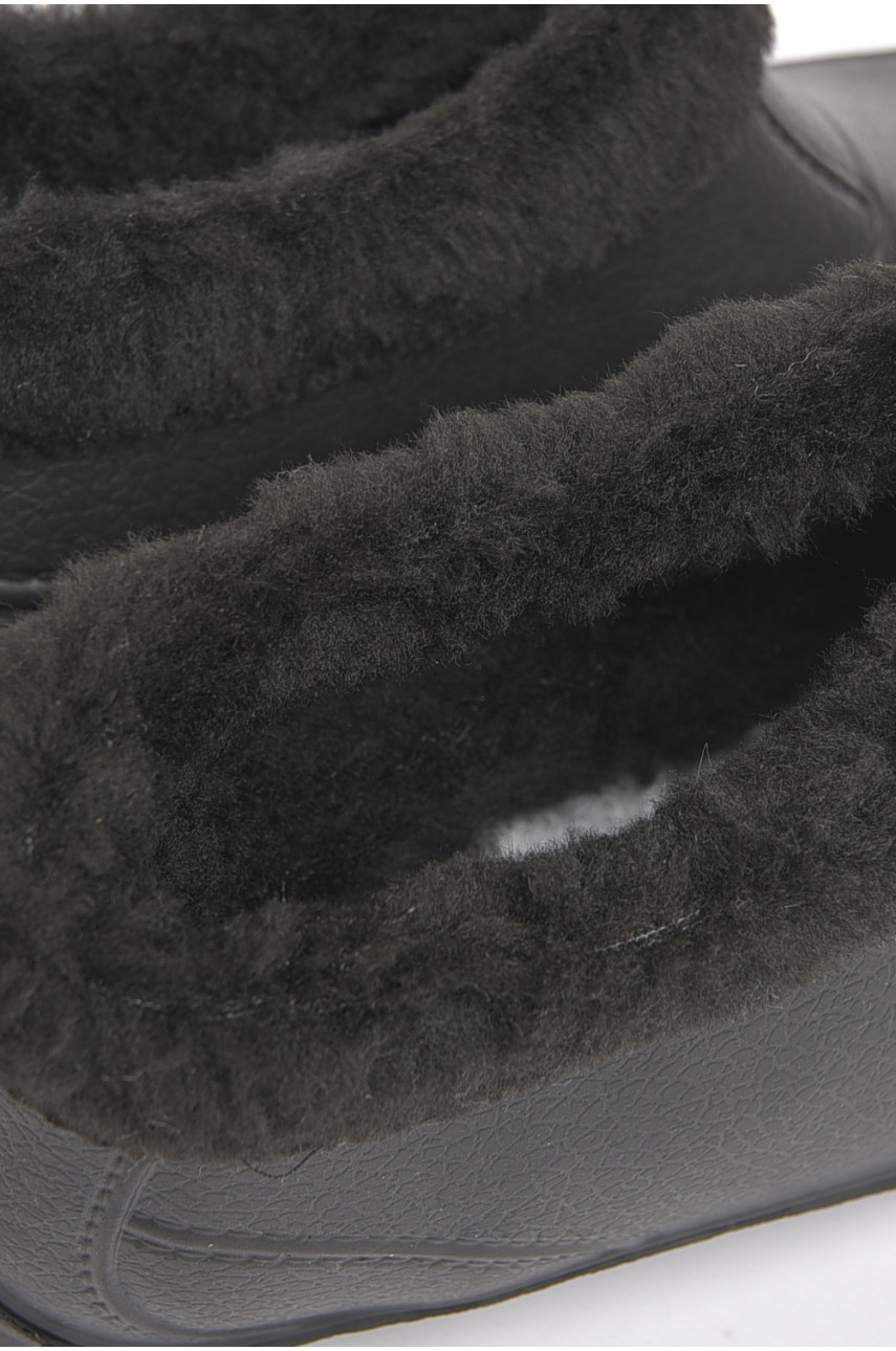 Калоші чоловічі на хутрі чорного кольору ГП-33 188999