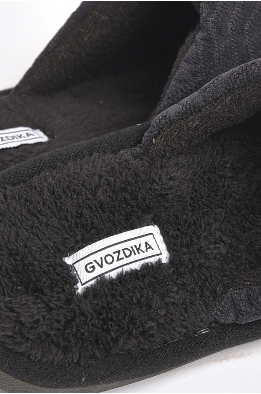 Капці кімнатні чоловічі чорного кольору U-80 189011