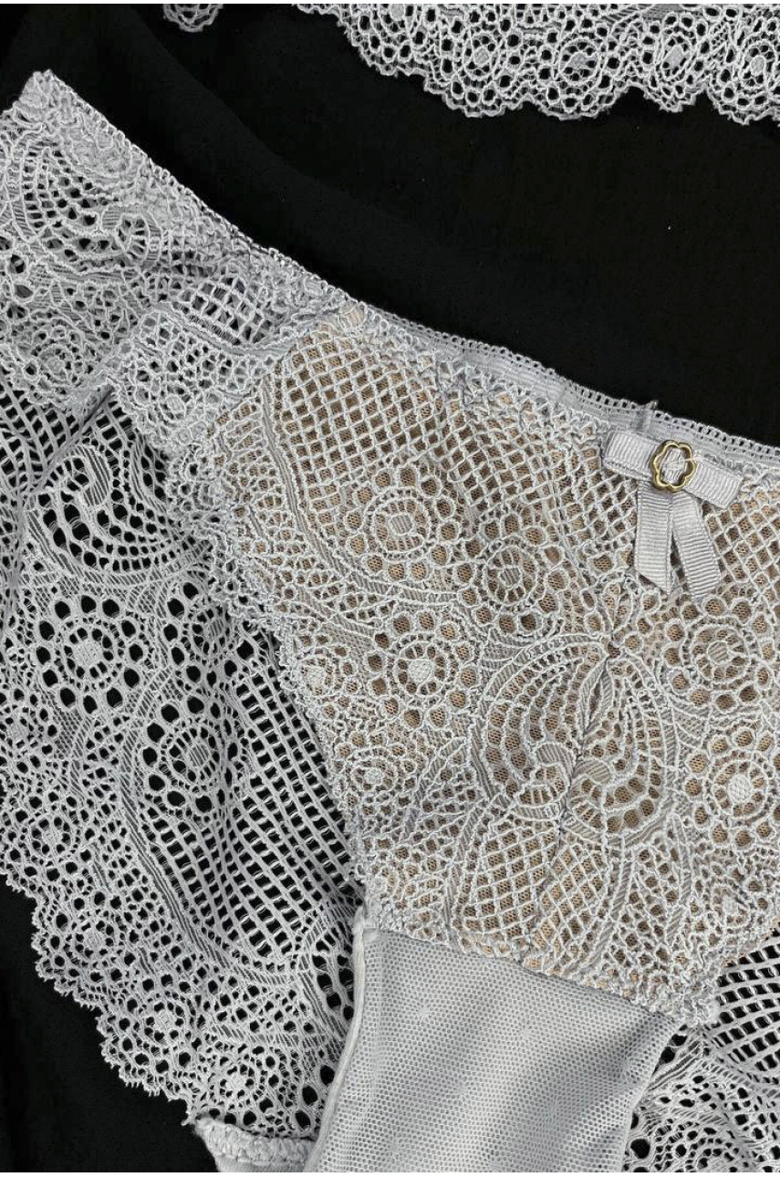 Комплект женский серого цвета чашка В 975 189025