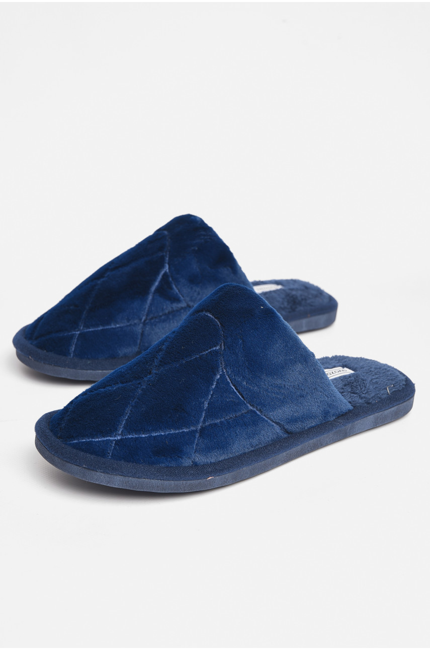Тапочки комнатные мужские тёмно-синего цвета U-21 189026