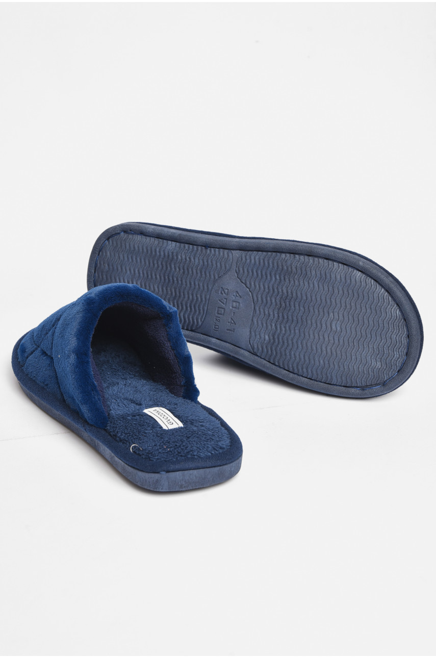Капці кімнатні чоловічі темно-синього кольору U-21 189026