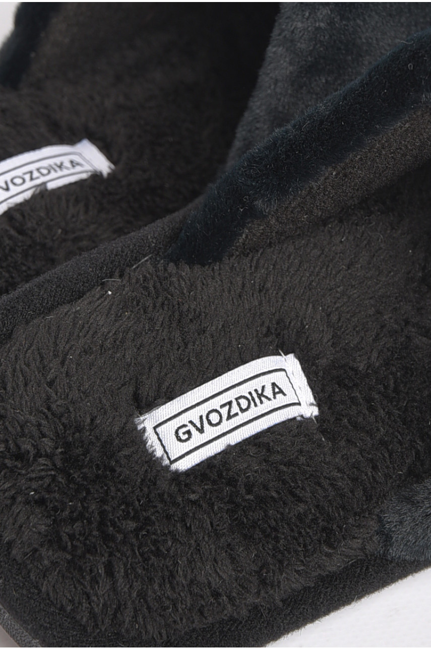 Тапочки комнатные мужские чёрного цвета U-21 189028