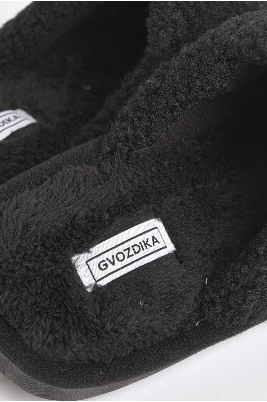 Тапочки комнатные мужские чёрного цвета U-40 189029 Тапочки комнатные мужские чёрного цвета U-40 189029