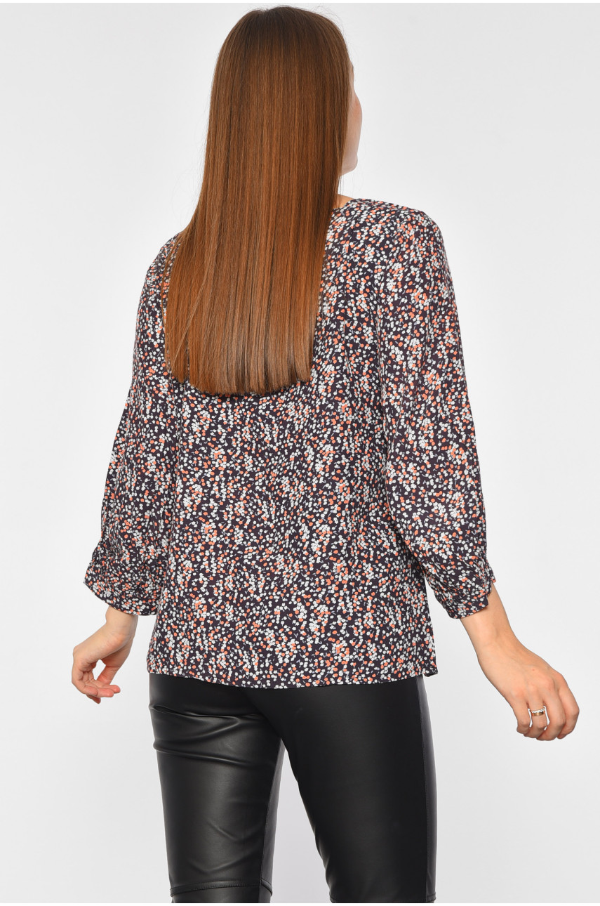 Блуза жіноча напівбатальна чорного кольору 19503 189031