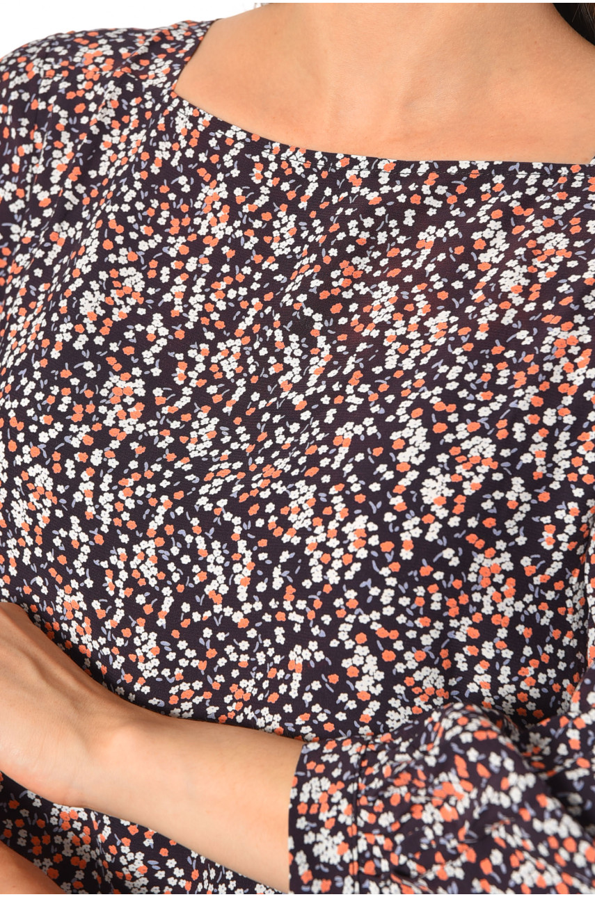 Блуза жіноча напівбатальна чорного кольору 19503 189031