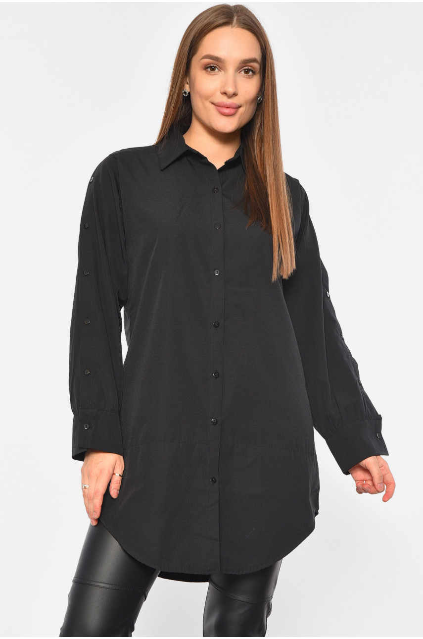 Рубашка женская черного цвета 1201 189038 Рубашка женская черного цвета 1201 189038