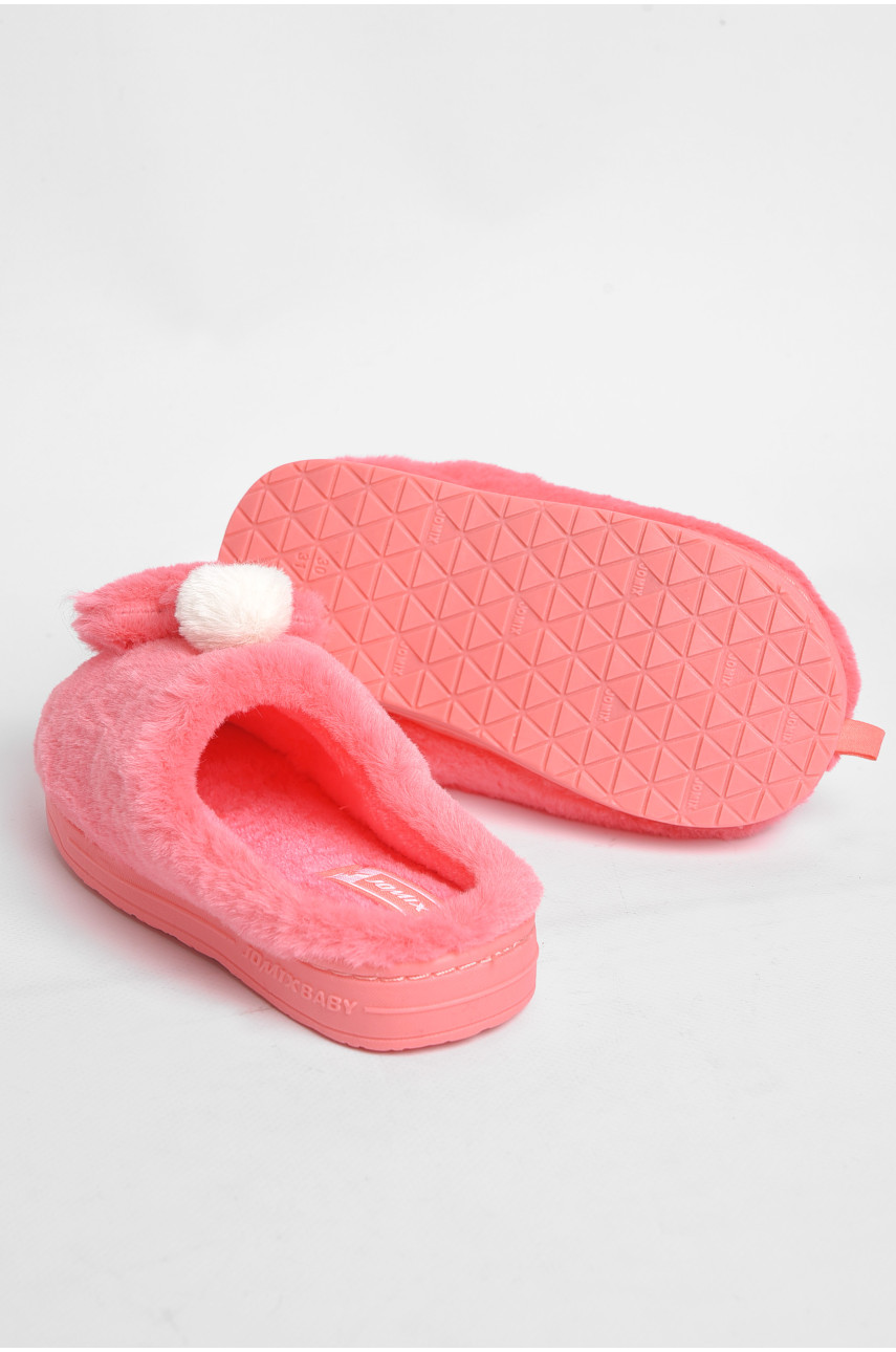 Капці дитячі рожевого кольору з хутром MB-0494 189051