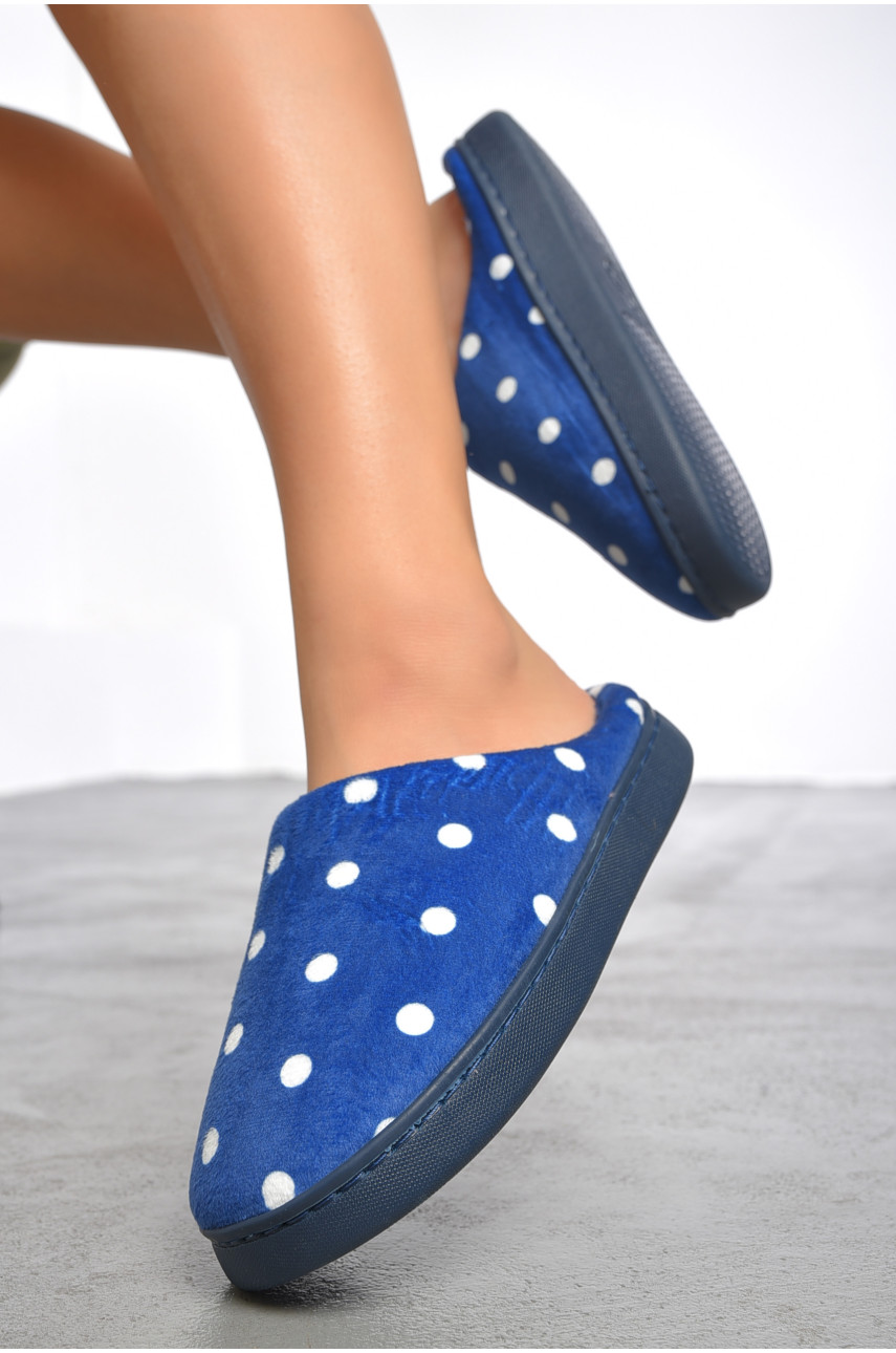 Капці домашні жіночі синього кольору MD-8684 189054