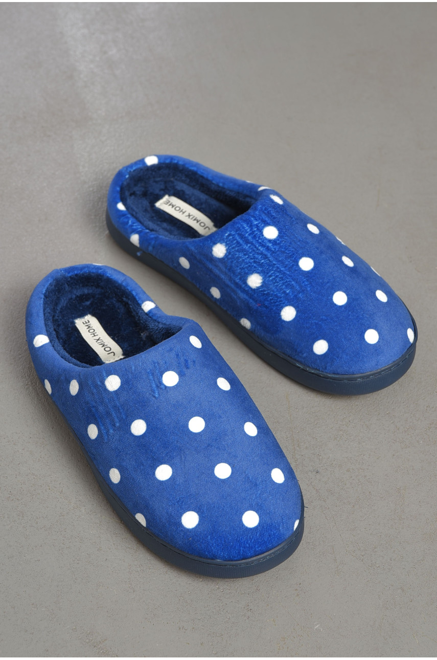 Капці домашні жіночі синього кольору MD-8684 189054