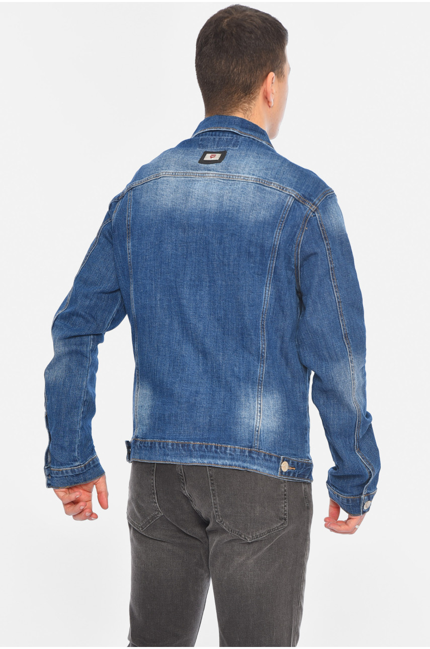 Джинсівка чоловіча синього кольору 727 189069