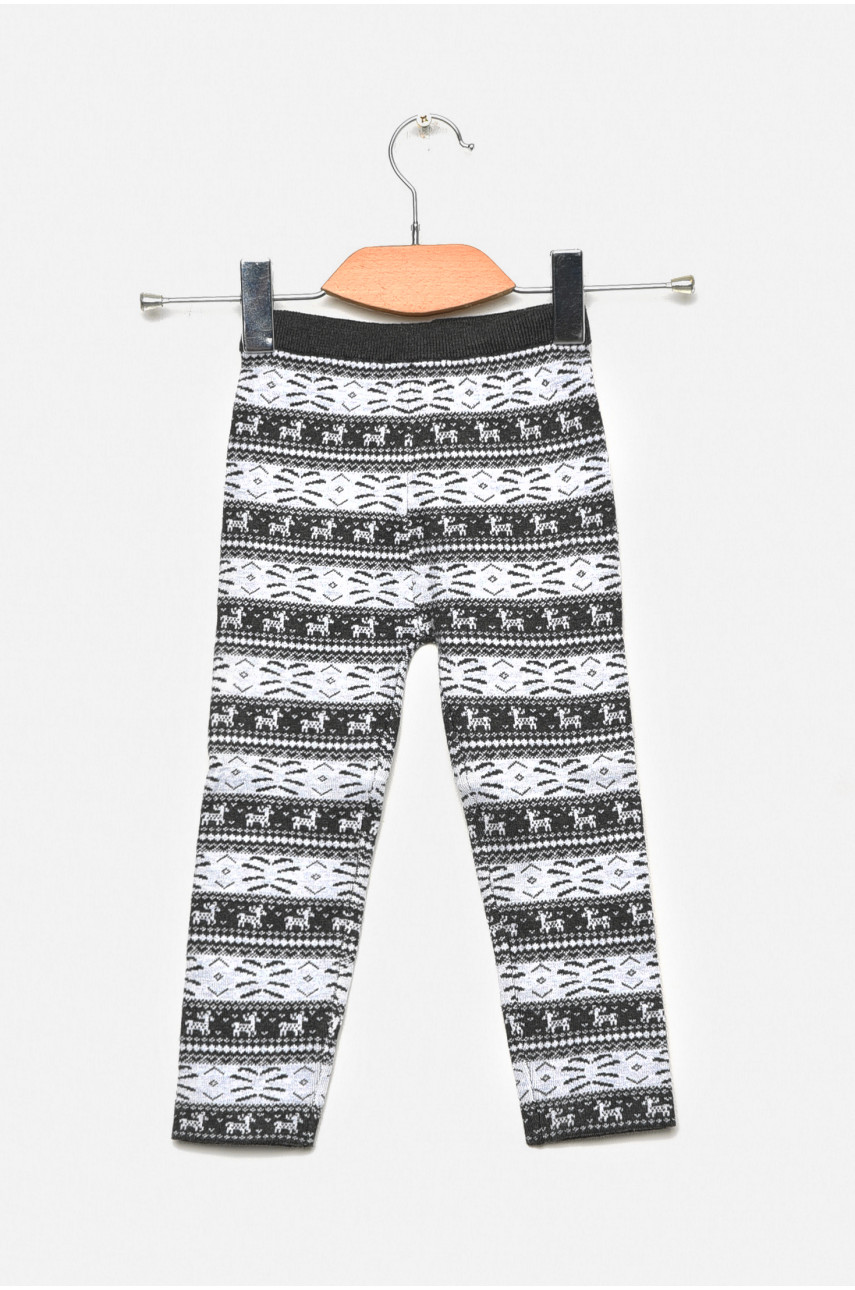 Лосины детские демисезонные для девочки черного цвета 13137S 189080