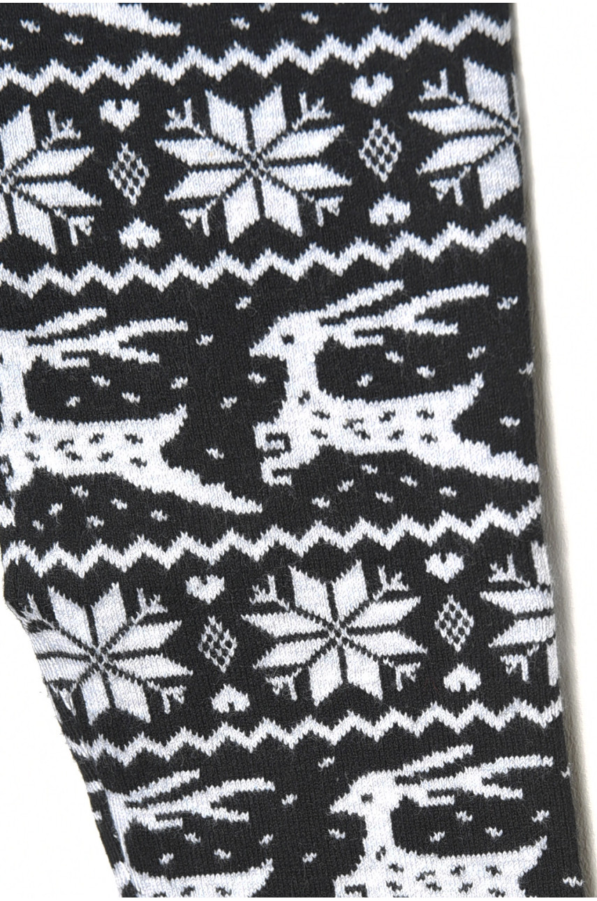 Лосины детские демисезонные для девочки черного цвета 13133S 189082 Лосины детские демисезонные для девочки черного цвета 13133S 189082