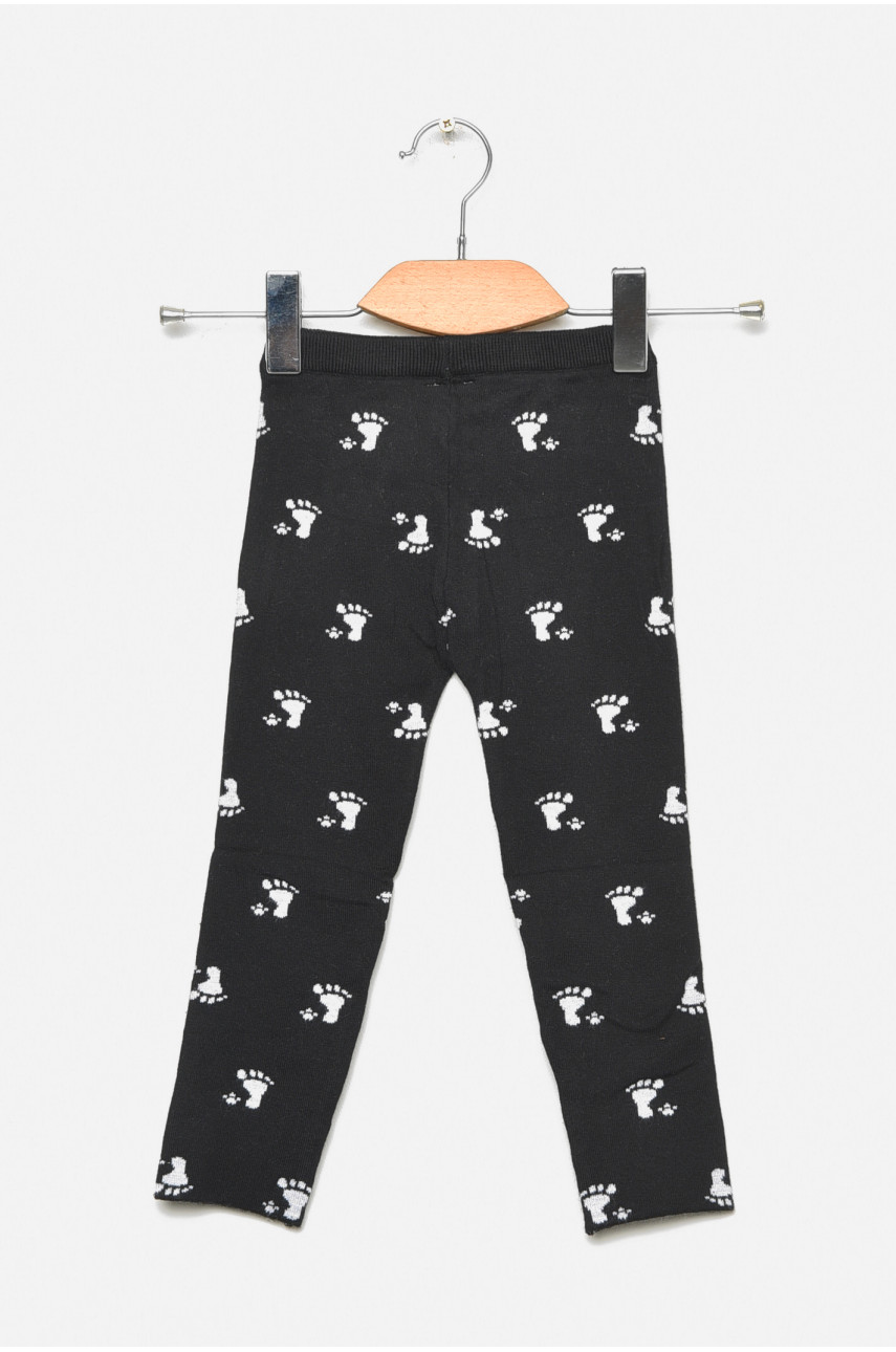 Лосины детские демисезонные для девочки черного цвета 13162S 189084