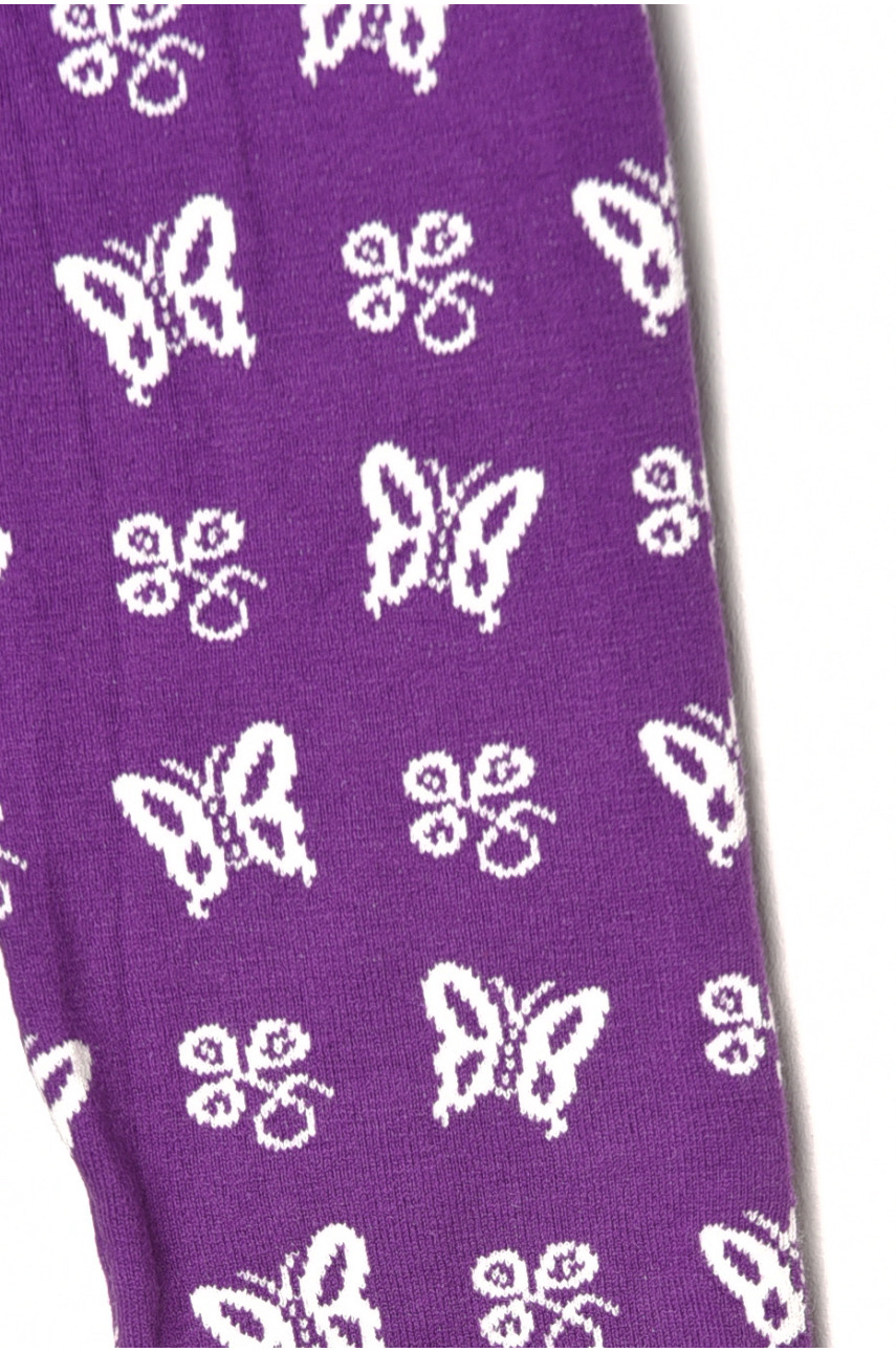 Лосины детские демисезонные для девочки сиреневого цвета 13105S 189087 Лосины детские демисезонные для девочки сиреневого цвета 13105S 189087