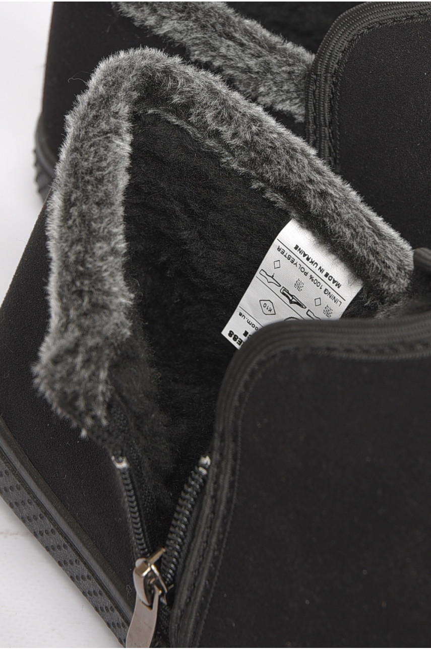 Бурки мужские на меху черного цвета 411 189094