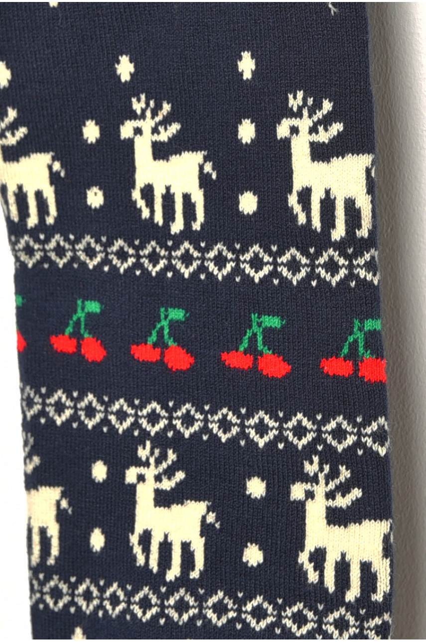 Лосины детские демисезонные для девочки темно-синего цвета 08 189103 Лосины детские демисезонные для девочки темно-синего цвета 08 189103