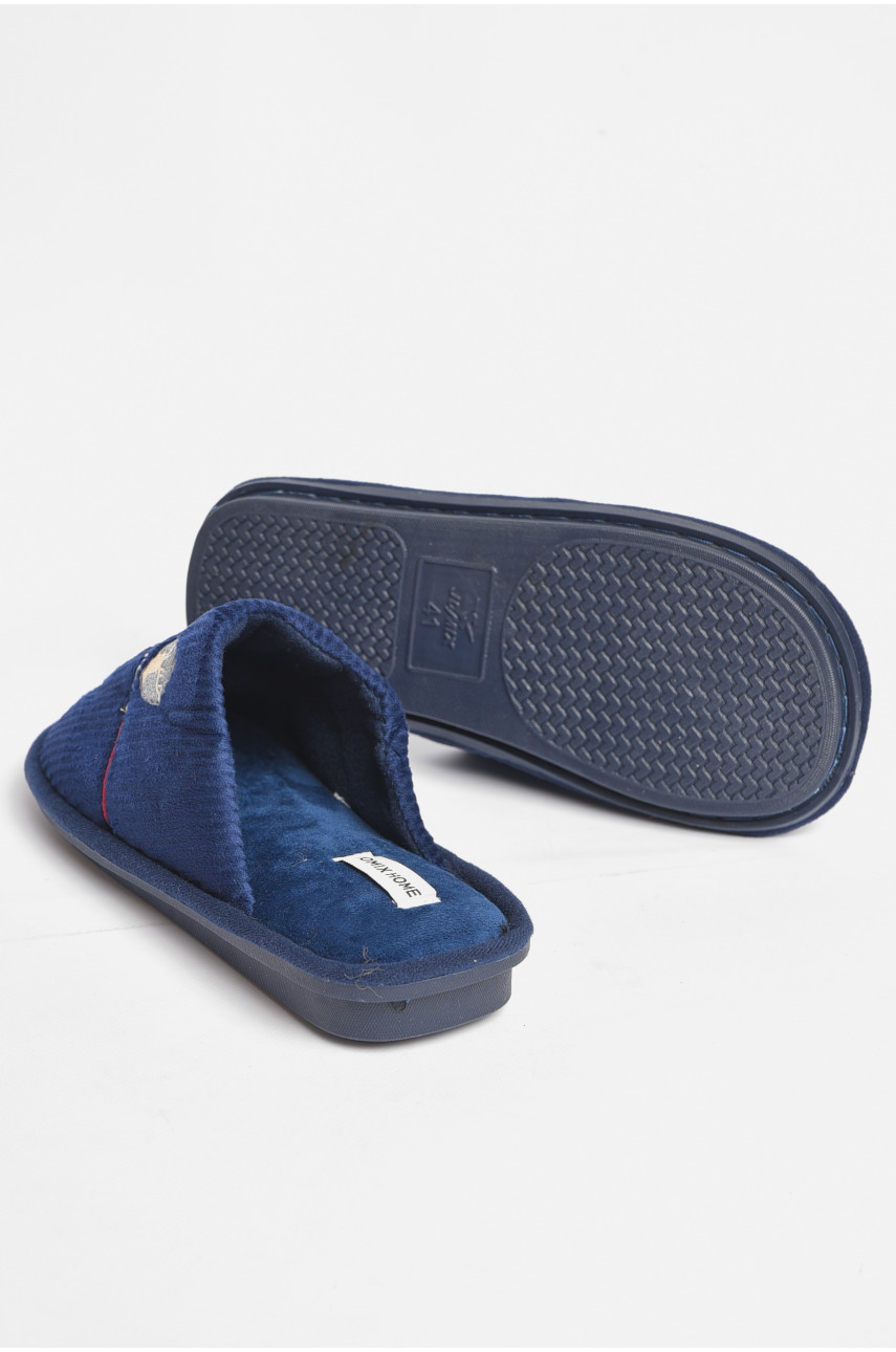 Капці кімнатні чоловічі темно-синього кольору MU-8604 189108