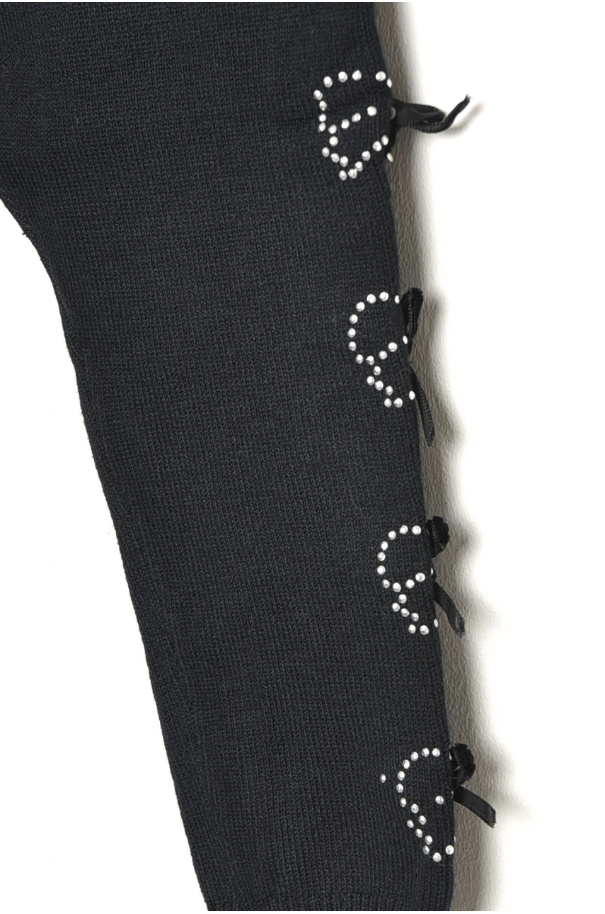 Лосины детские демисезонные для девочки черного цвета 5022S 189113 Лосины детские демисезонные для девочки черного цвета 5022S 189113