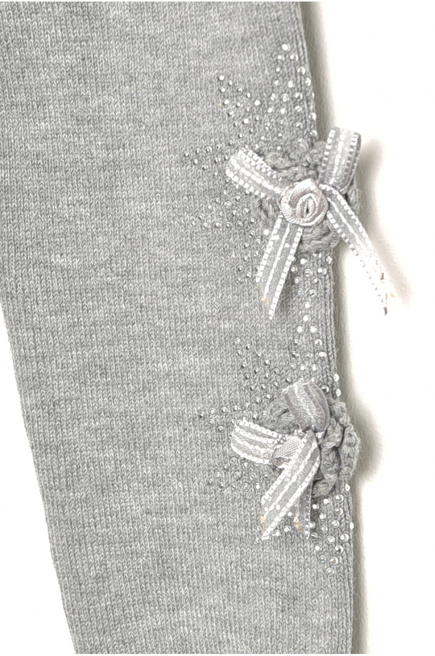 Лосіни дитячі демісезонні для дівчинки світло-сірого кольору 5004S 189114