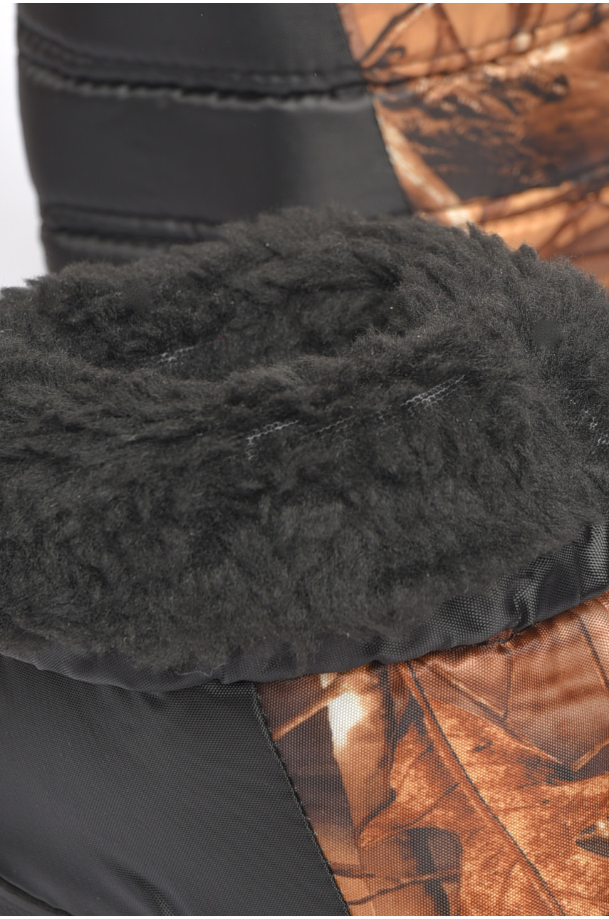 Дутики мужские пена на  меху черного цвета л/0 189115