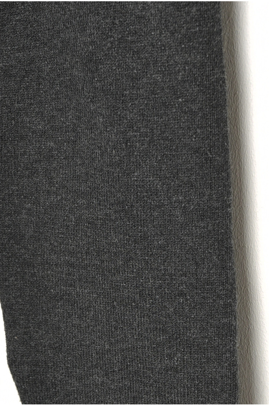 Лосины детские демисезонные для девочки темно-серого цвета 5009М 189120