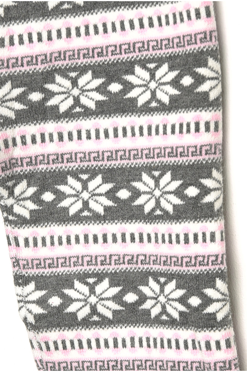 Лосины детские демисезонные для девочки серого цвета А66S 189127 Лосины детские демисезонные для девочки серого цвета А66S 189127