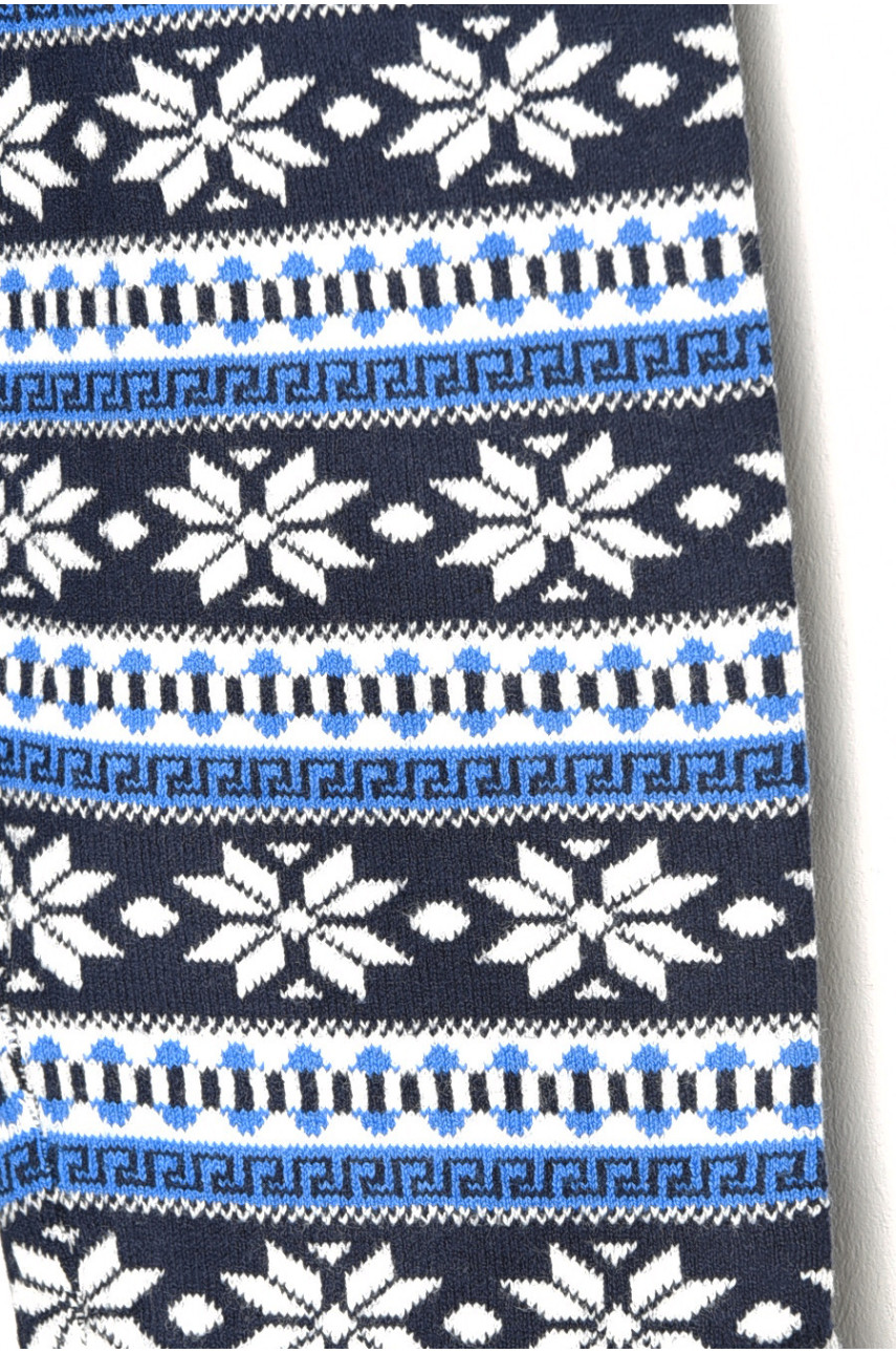 Лосины детские демисезонные для девочки темно-синего цвета А66S 189128