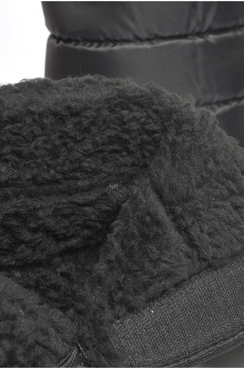 Дутики мужские пена на  меху черного цвета л/л 189131