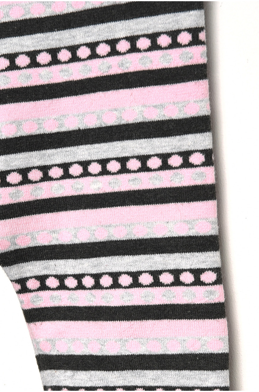 Лосины детские демисезонные для девочки темно-серого цвета В626S 189132