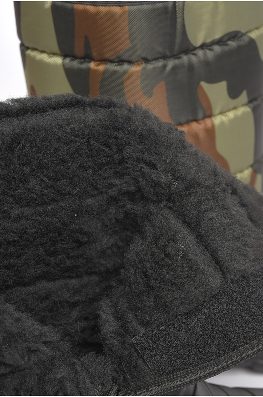 Дутики мужские пена на  меху черного цвета СМ-334 189135