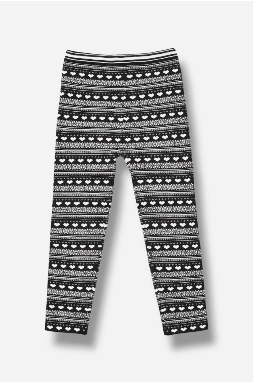 Лосины детские демисезонные для девочки черного цвета В621S 189140