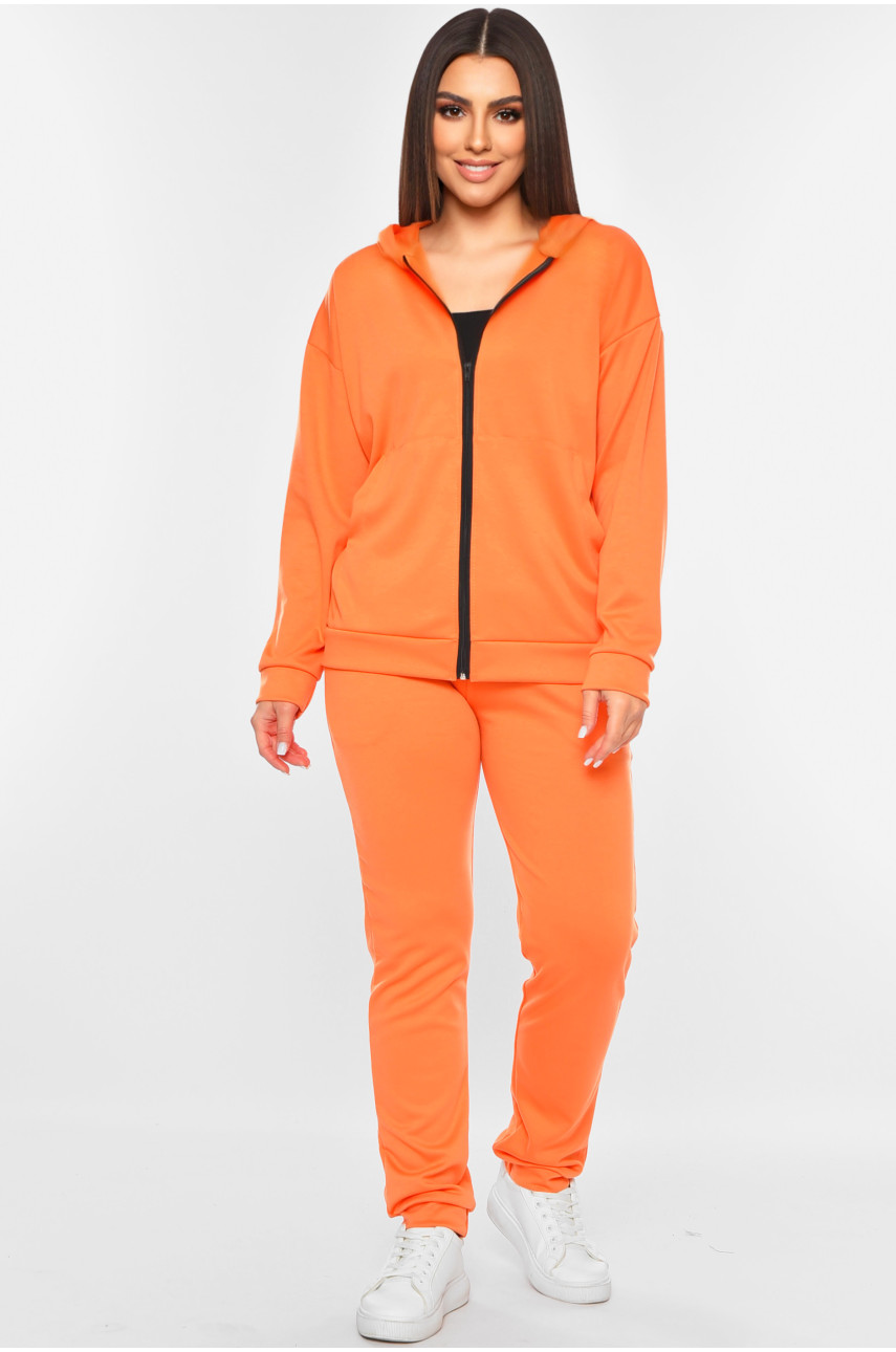 Спортивний костюм жіночий помаранчевого кольору 13041 189150