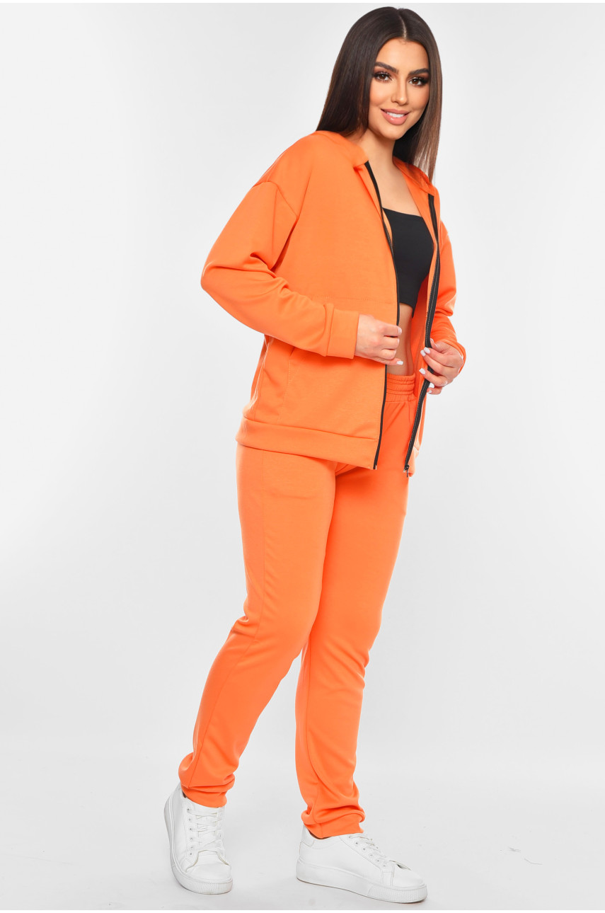 Спортивний костюм жіночий помаранчевого кольору 13041 189150